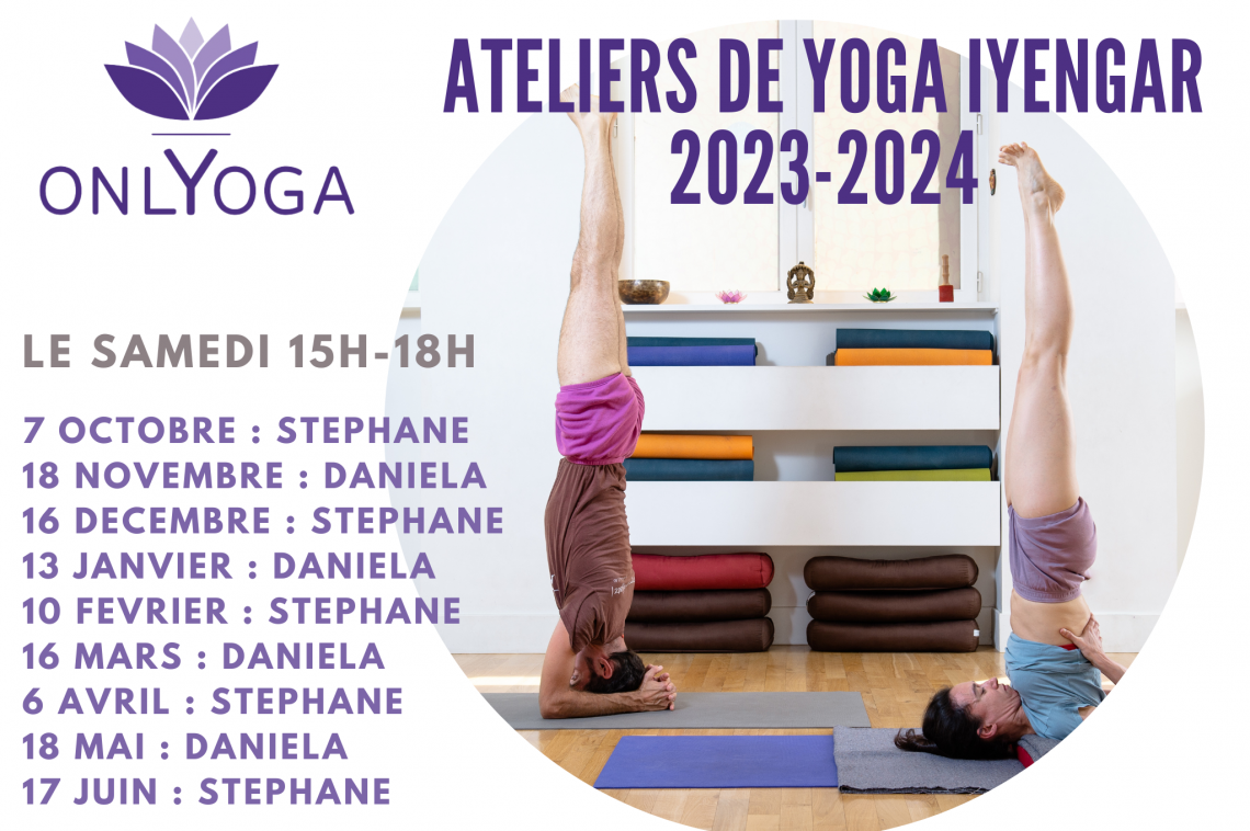 Ateliers de yoga Iyengar  2023-2024